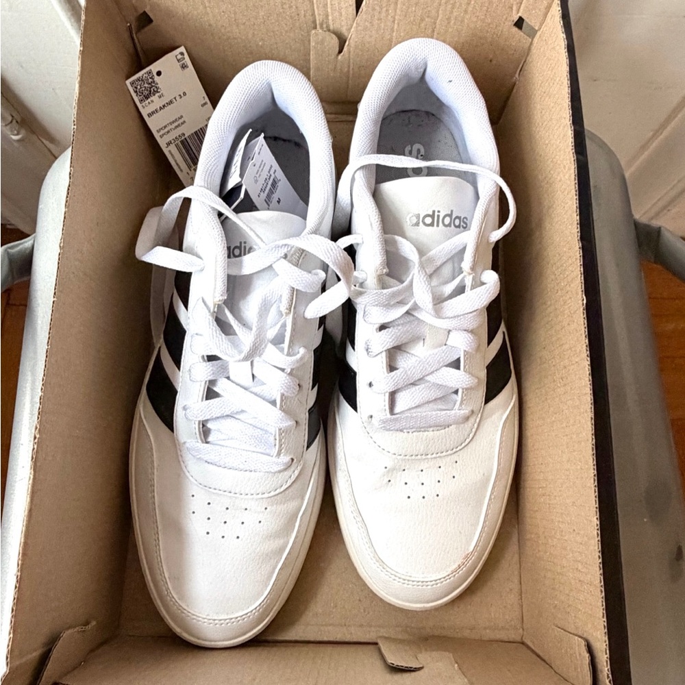 Adidas White and Black Sneakers